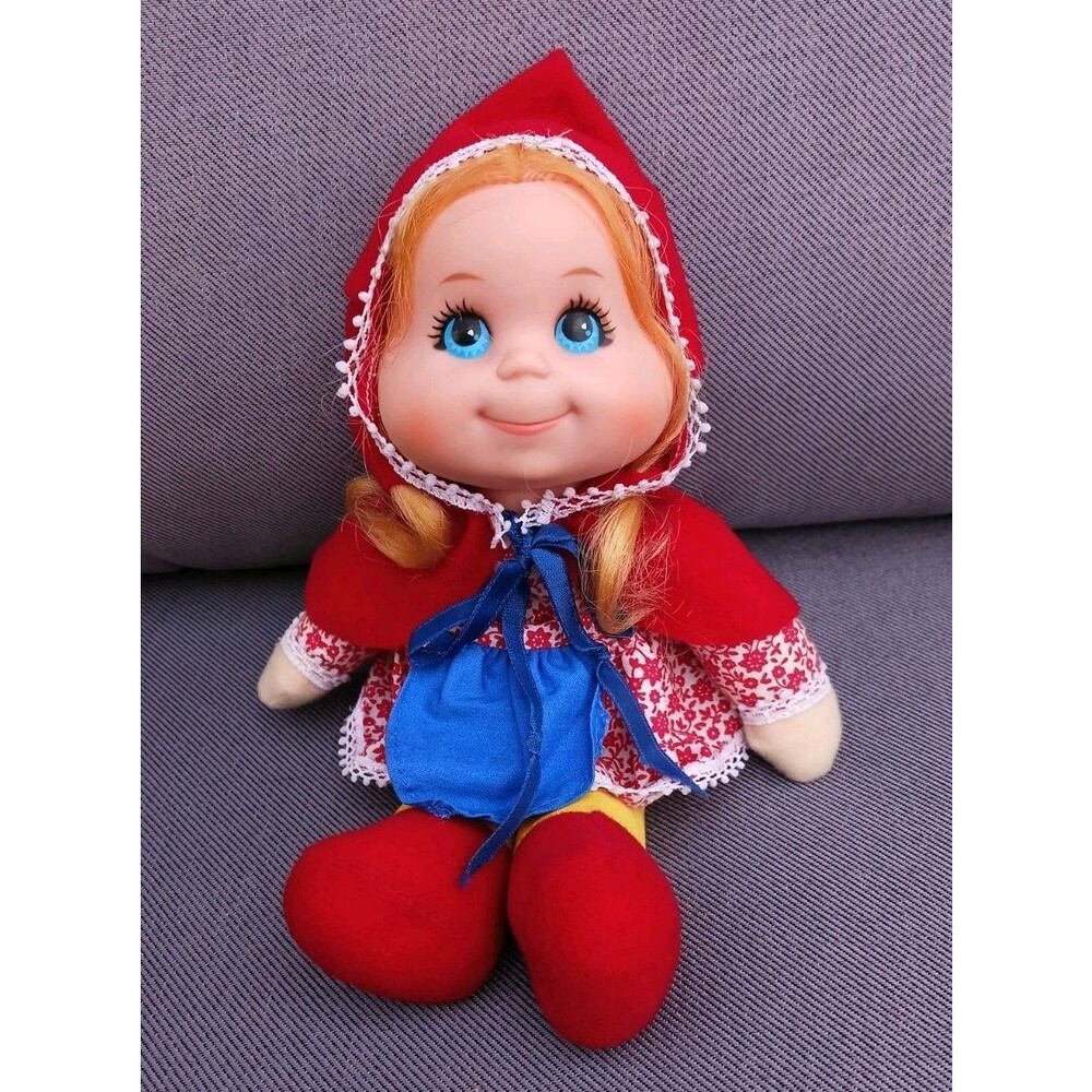 Vintage 1976 Little Red Riding Hood Mattel Baby Beans 10.5" Storybook Doll CLEAN